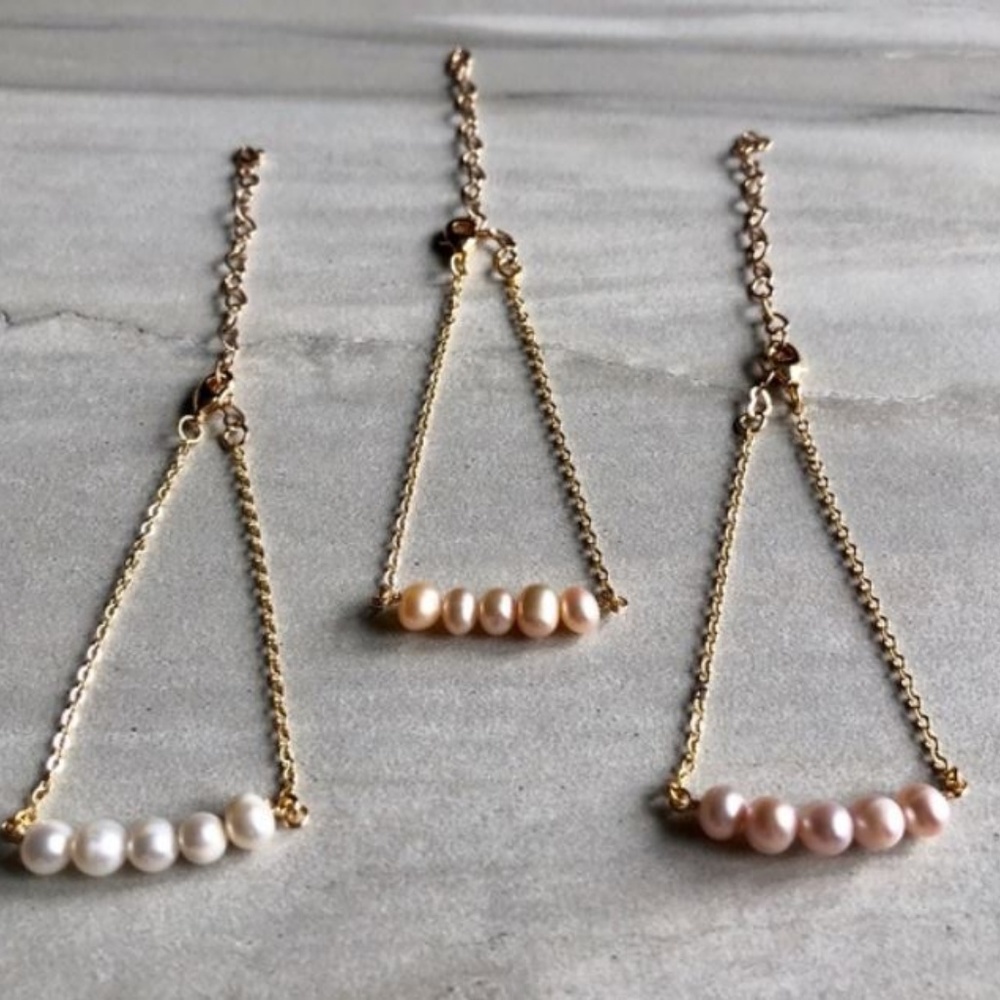 Estrella and Luna Pearl Bracelets